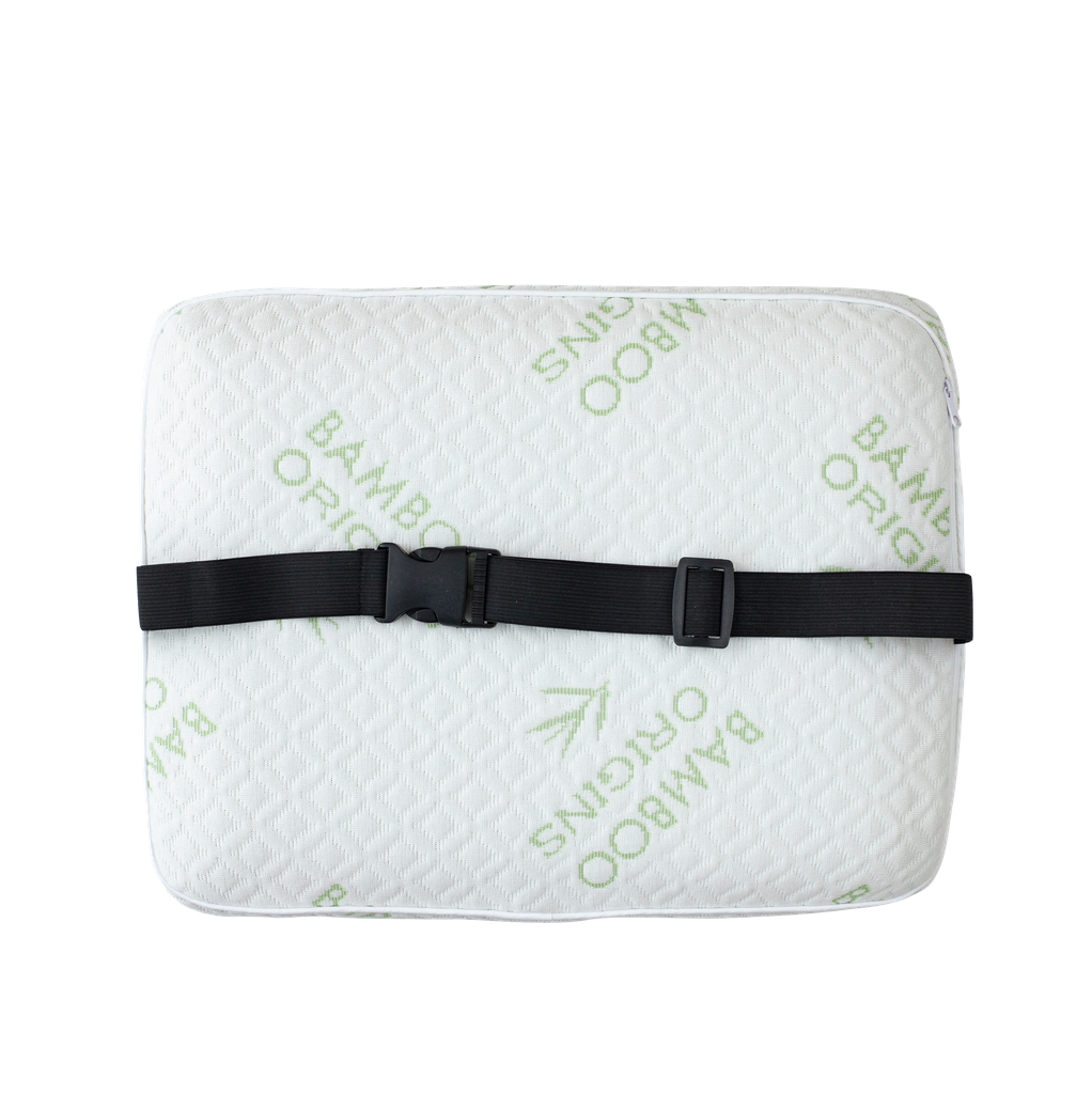 Bamboo Origins Memory Foam Square Pillow Buckle & Loop Label