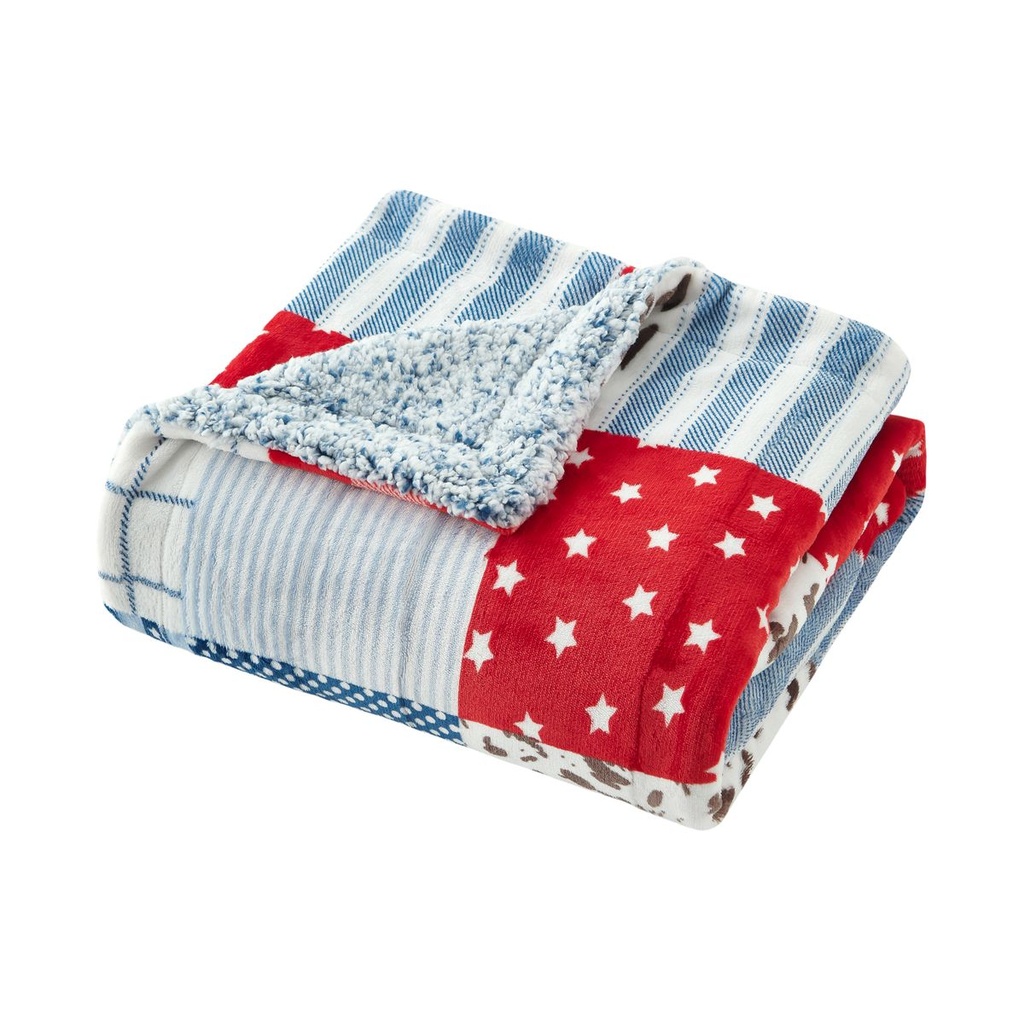 Velvet Teddy Sherpa Throw
