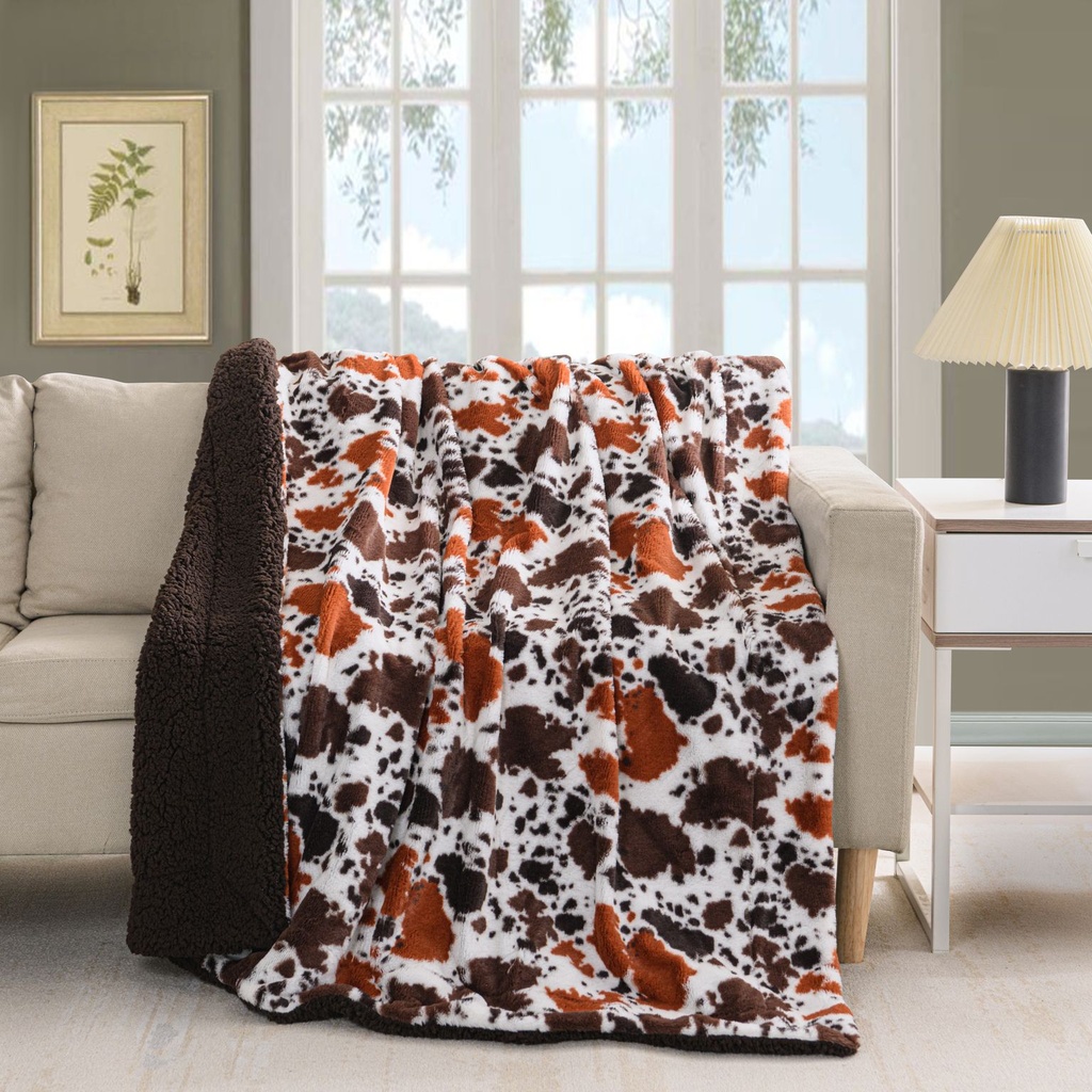 Printed Fur Reversible To DTM  Sherpa