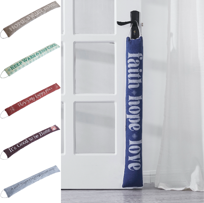 Cotton Poly Draft Stoppers- Sayings