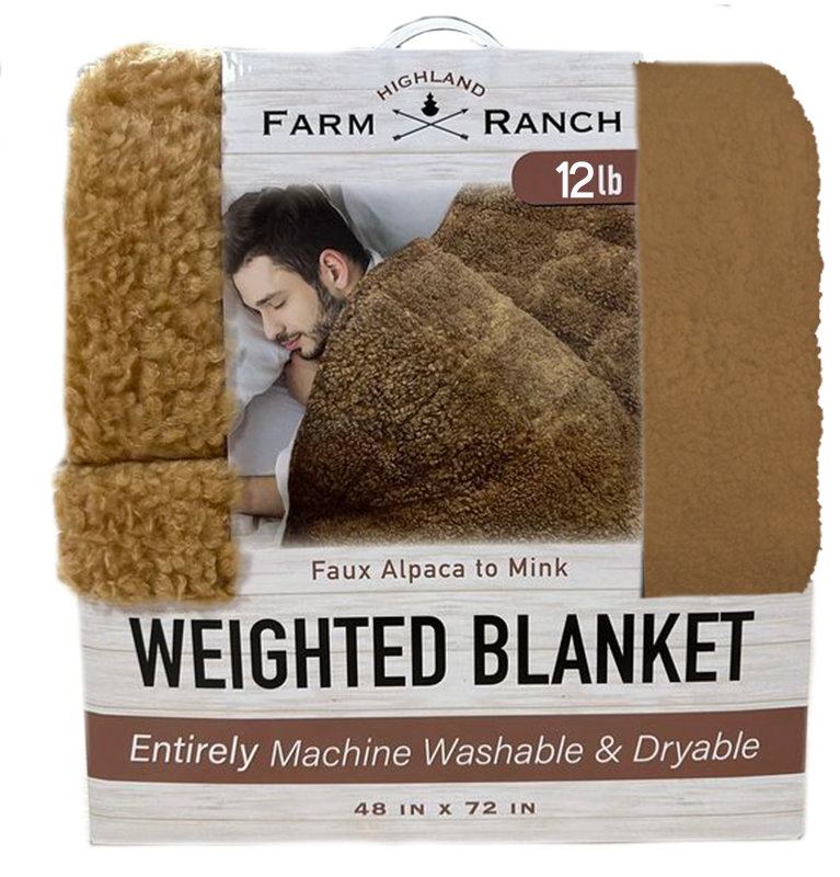 Machine Washable Alpalca Mink 15lb Weighted Blanket