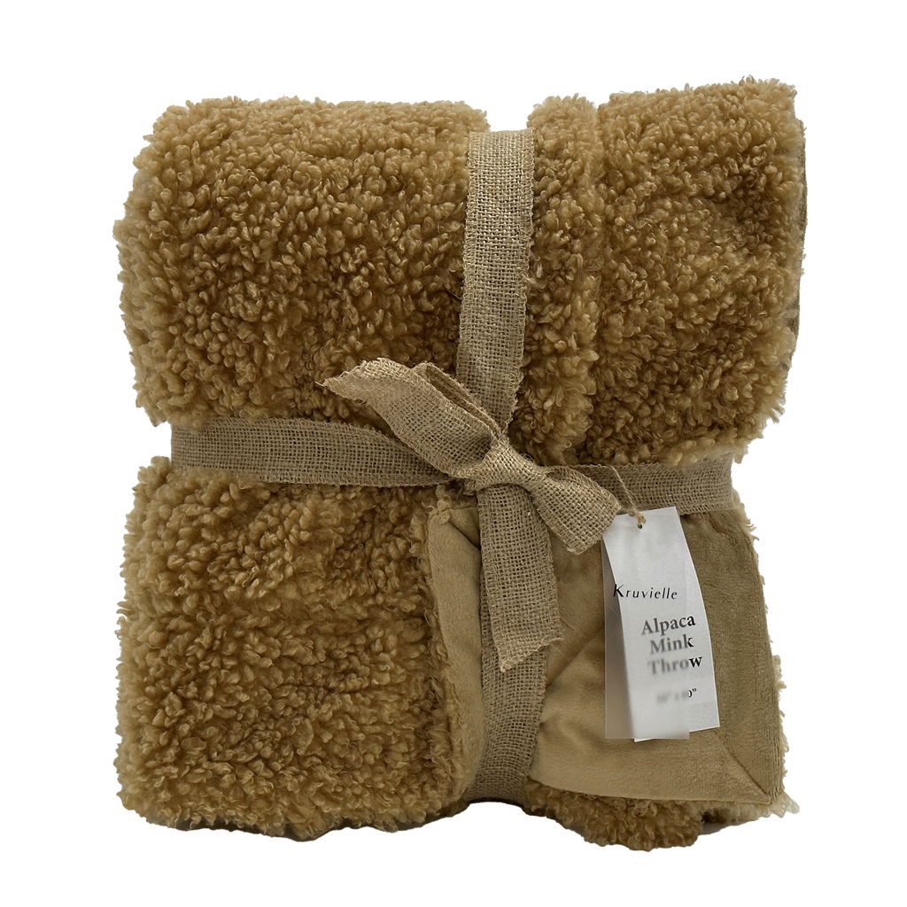 Alpaca Mink throw