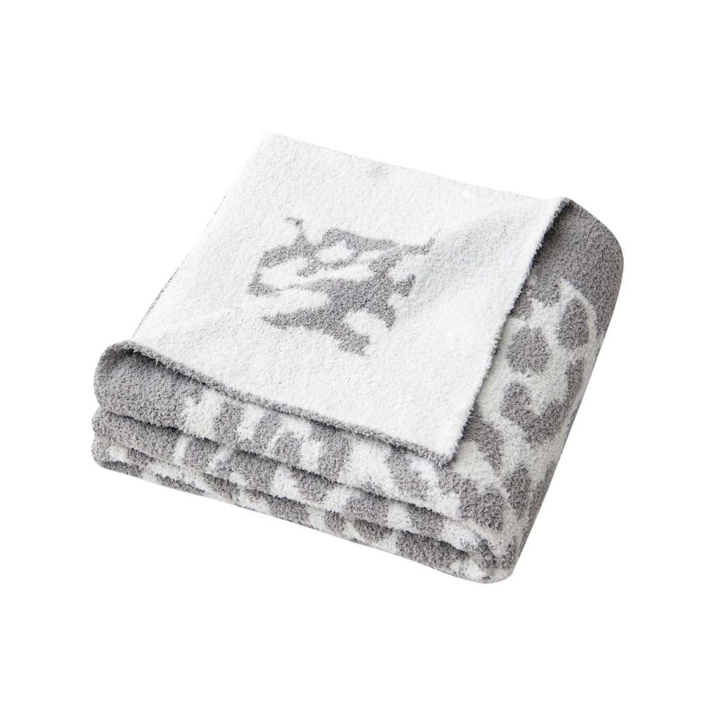 Feather Knit Jacquard Throw, ECOM