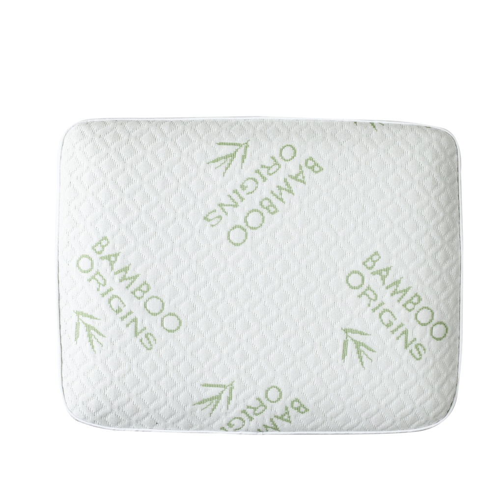 Bamboo Origins Memory Foam Square Pillow Buckle & Loop Label