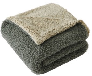 Faux Alpaca to Sherpa Throw