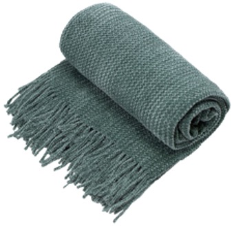 Chenille Throw with Fringe