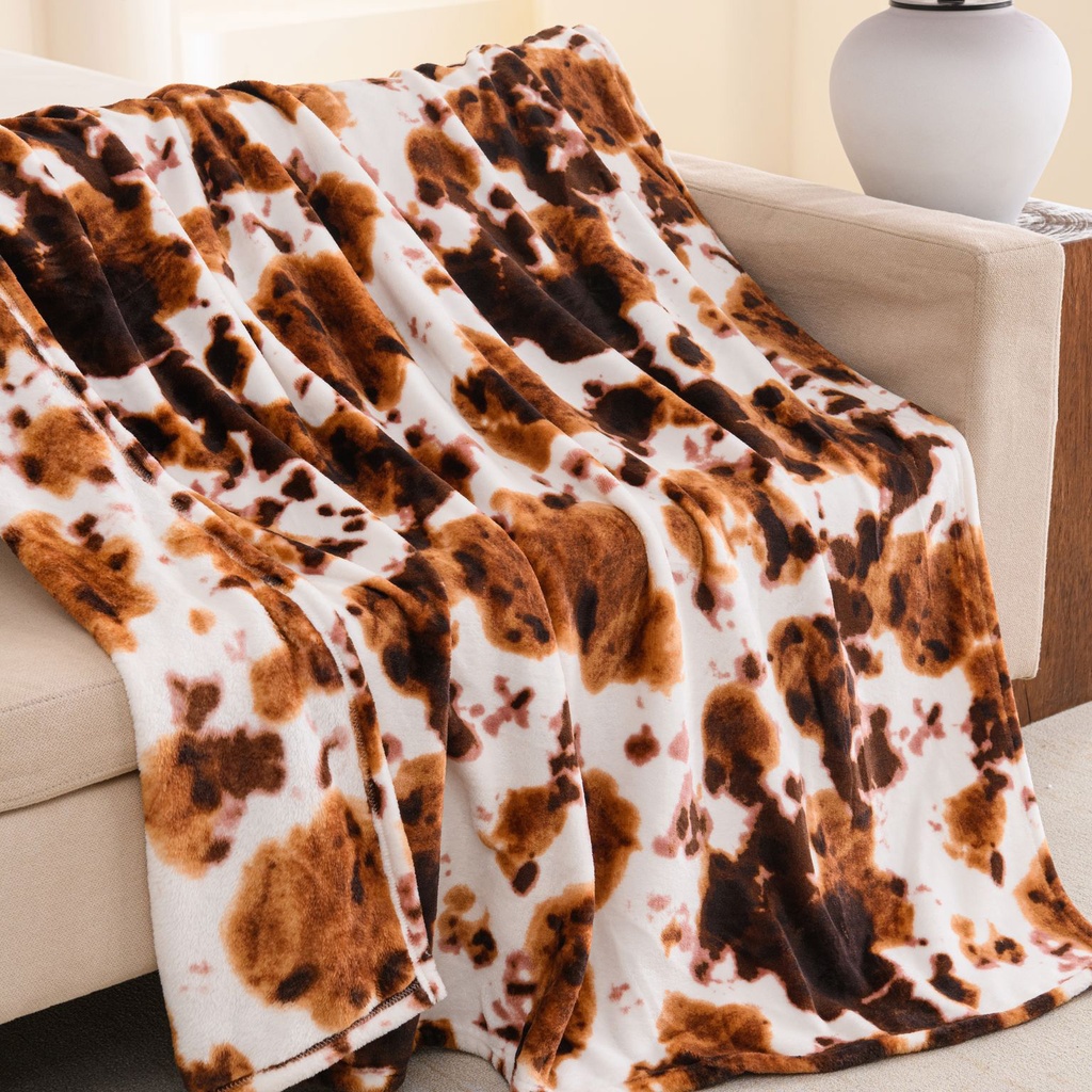 Printed Velvet Plush Throw 50x60