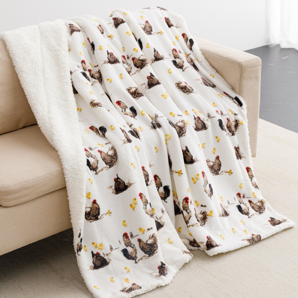 Velvet Sherpa Throw
