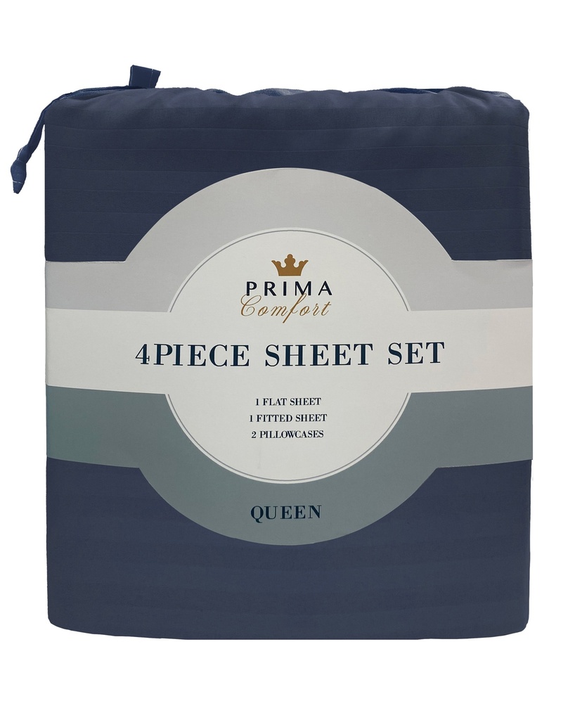 90 GSM Microfiber Embossed Striped Sheet Sets