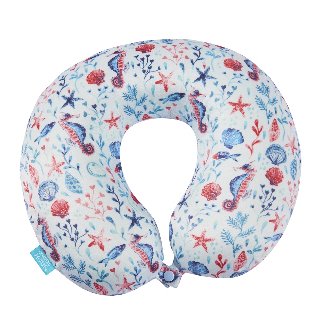 Bon Voyage Memory Foam Travel Pillow Coast Collection