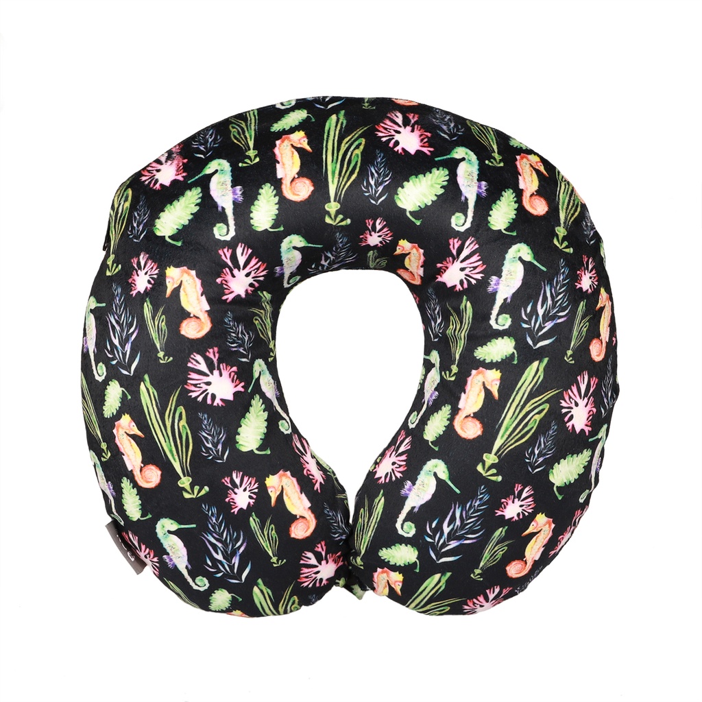 Bon Voyage Memory Foam Travel Pillow Marine Pattern