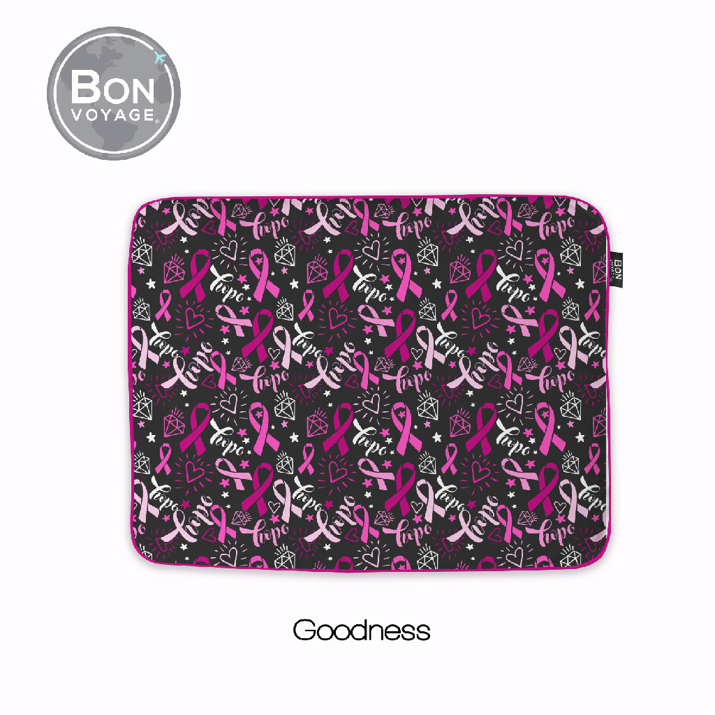 Bon Voyage Breast Cancer Square Pillow