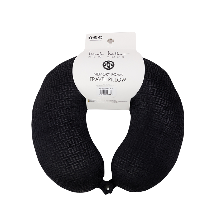 Nicole Miller Memory Foam Travel Pillow