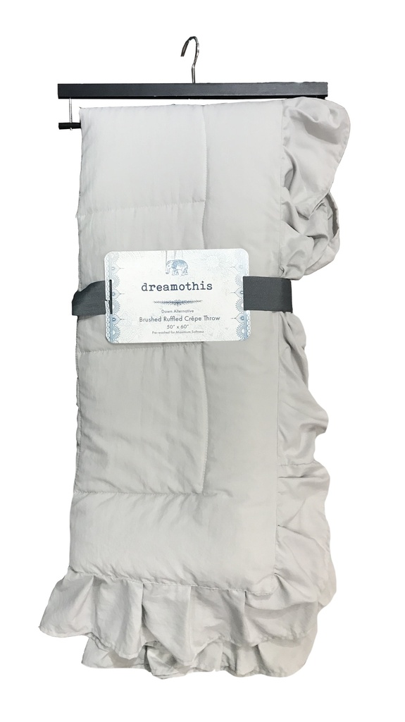 Dreamothis Brushed Ruffled Crepe Throw