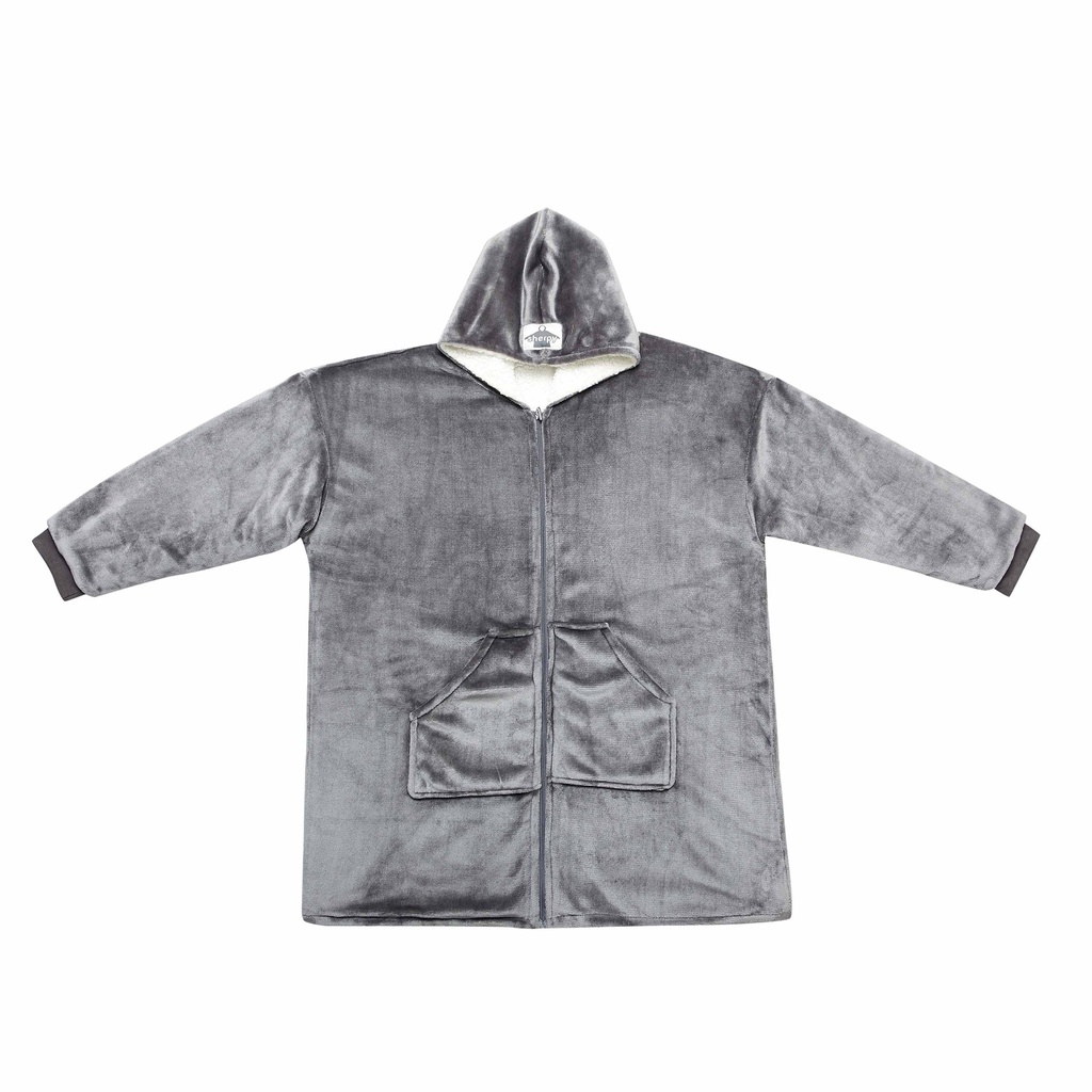 Zip-up Sherpa Hoodie Sherpy