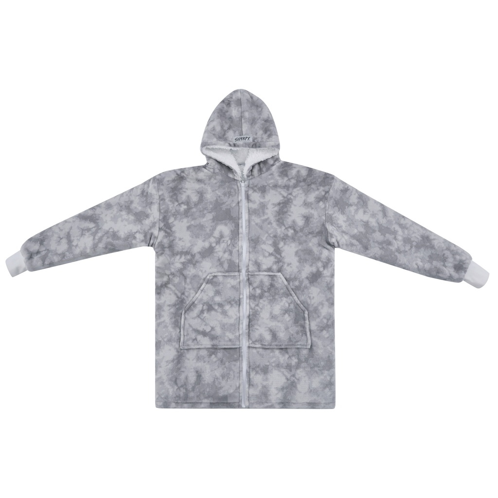 Oversized Reversible Sherpy Zip-up Sherpa Hoodie Adult and Kid