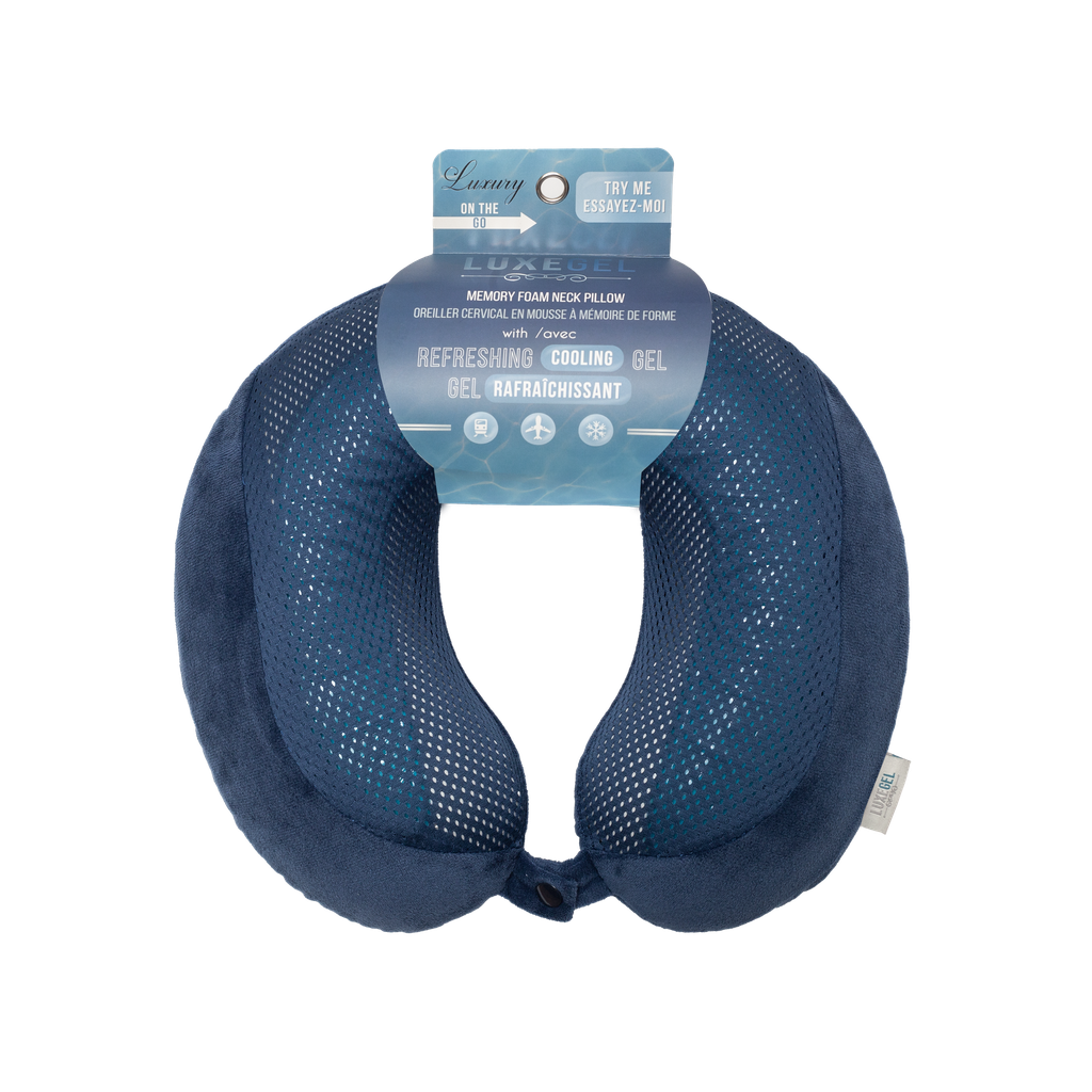 Gel Memory Foam Neck Pillow