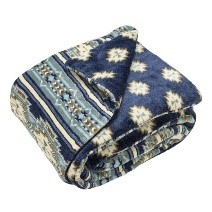 Printed Velvet Velvet Throw, Quilted and Filled
