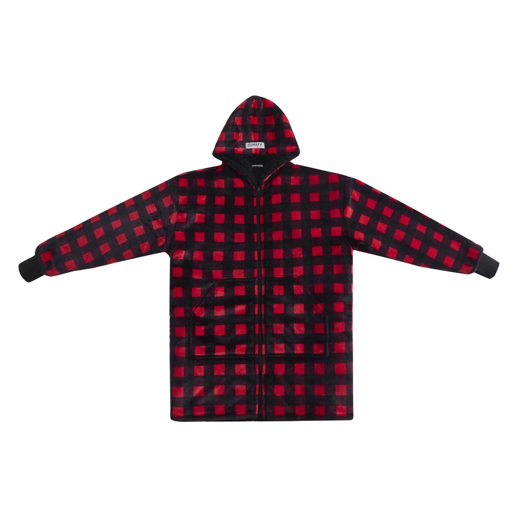Kids Sherpy W GOOGLY EYES. Front- Velvet 220gsm/ Reverse 220gsm Sherpa