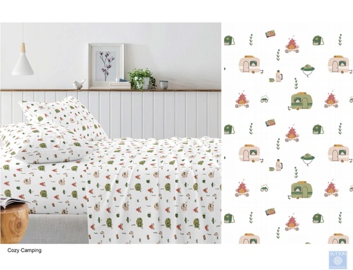 Printed Sheet Set; Microfiber