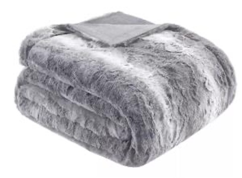 [DG-BUBFR2-TH] Faux Brushed PV Fur Reverse Faux Mink Throw