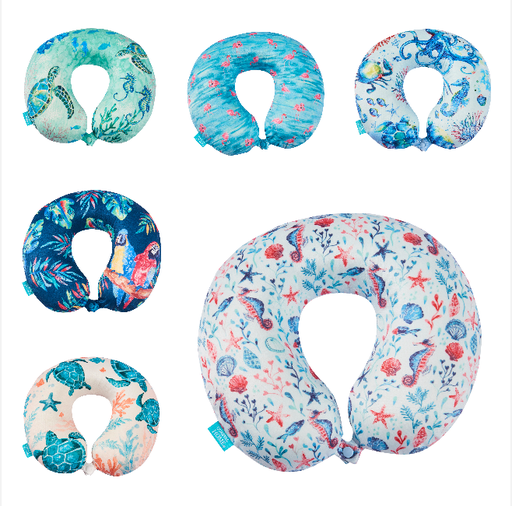 Bon Voyage Memory Foam Travel Pillow Coast Collection
