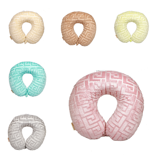 Bon Voyage Memory Foam Travel Pillow Embossed Mink