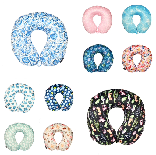 Bon Voyage Memory Foam Travel Pillow Marine Pattern
