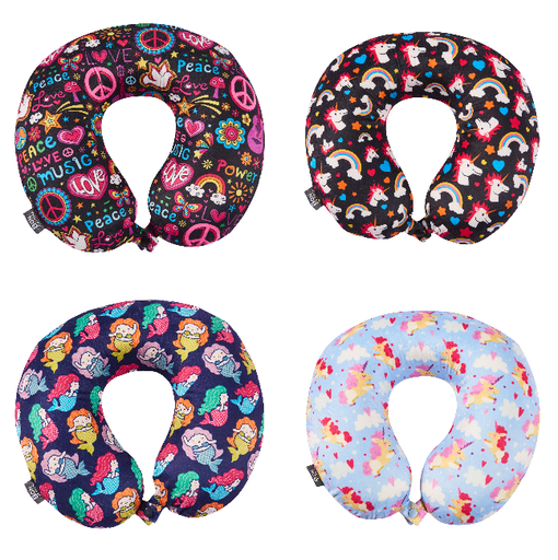 Bon Voyage Memory Foam Travel Pillow Girl