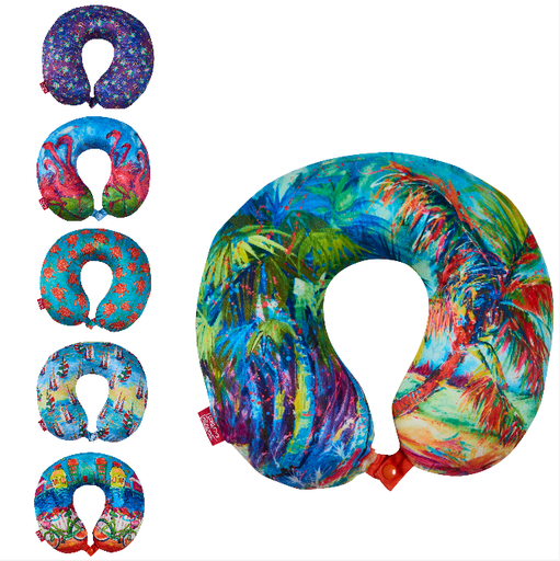 Bon Voyage Memory Form Travel Pillow Art Collection