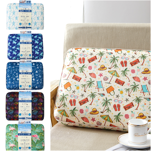 Bon Voyage Square Travel Pillow Pattern