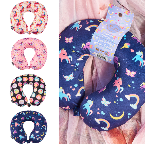 Bon Voyage Memory Foam Travel Pillow Unicorn