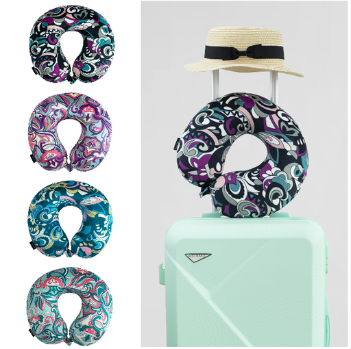 Nicole Miller Memory Foam Travel Pillow Print Collection