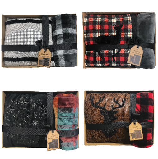 Montolok Decorative Pillow and Throw Set
