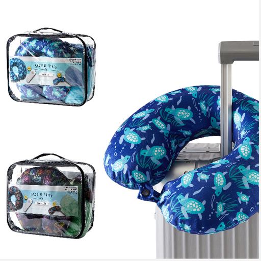 Bon Voyage Coastal Health Travel Pillow Set