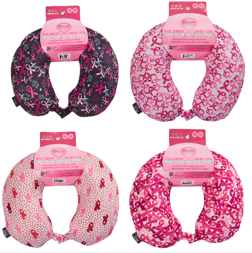 Bon Voyage Breast Cancer Travel Pillow