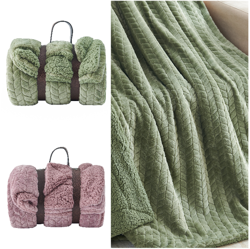 Jacquard Throw Brushed Rose