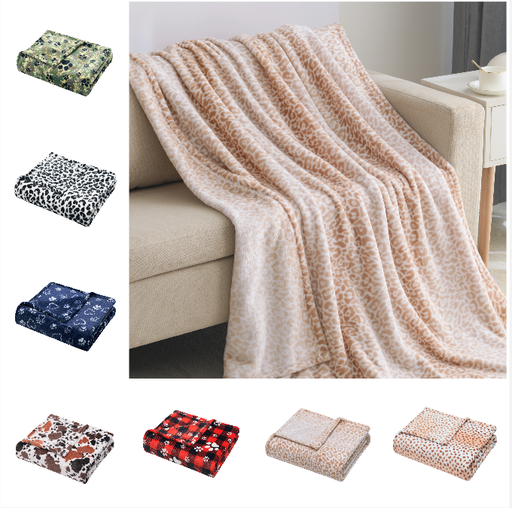 FFH Velvet Printed Throw