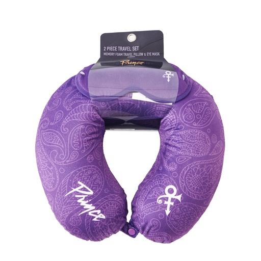 2pc Travel Pillow Eyemask Set Snap and Loop Label