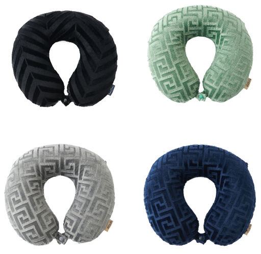 Embossed Mink Memory Foam Neck Pillow
