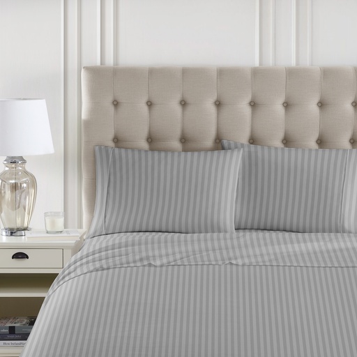 4 piece Embossed Stripe Sheet Set