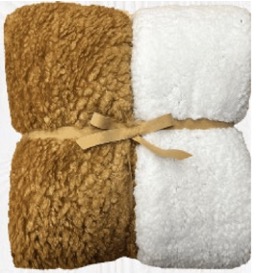 Faux Alpaca to Sherpa Throw
