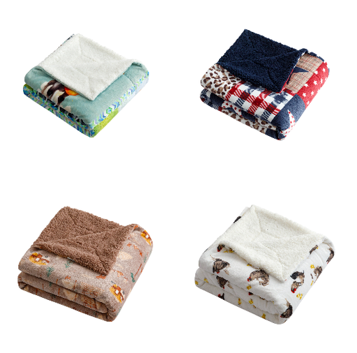 Velvet to Sherpa Throw