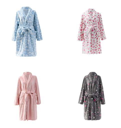 WOMENS CASHMERE VELVET ROBE