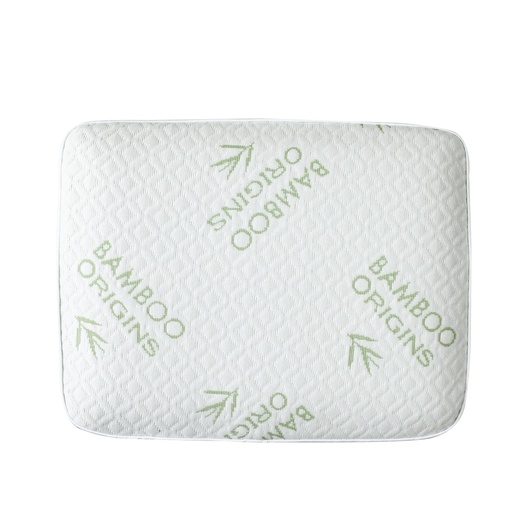 [BV-BAMBOO-SQP] Bamboo Origins Memory Foam Square Pillow Buckle & Loop Label