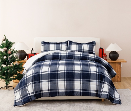 Printed Velvet to Sherpa Comforter