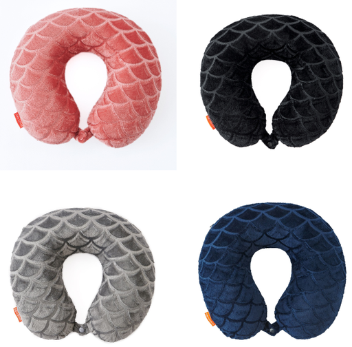Embossed Mink Memory Foam Neck Pillow